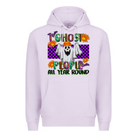 Lilac I Ghost People All Year Round Premium Hoodie - texasbilliewilder