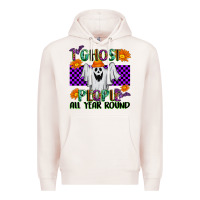 Pale Pink I Ghost People All Year Round Premium Hoodie - texasbilliewilder