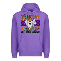 Purple I Ghost People All Year Round Premium Hoodie - texasbilliewilder
