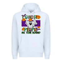 White I Ghost People All Year Round Premium Hoodie - texasbilliewilder
