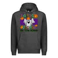 Charcoal Heather I Ghost People All Year Round Premium Hoodie - texasbilliewilder