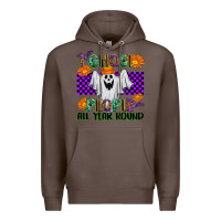 Coffee I Ghost People All Year Round Premium Hoodie - texasbilliewilder