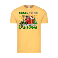 Vintage Mustard Small Town Christmas Vintage Tee - Artiststas