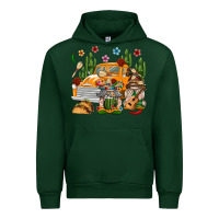 Forest Green Mexican Gnome Truck Urban Hoodie - texasbilliewilder