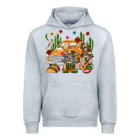 Heather Grey Mexican Gnome Truck Urban Hoodie - texasbilliewilder