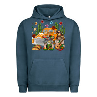 Pigment Midnight Navy Mexican Gnome Truck Urban Hoodie - texasbilliewilder