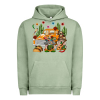 Pigment Oil Green Mexican Gnome Truck Urban Hoodie - texasbilliewilder