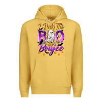 Antique Gold I Put The Boo In Boujee Premium Hoodie - texasbilliewilder