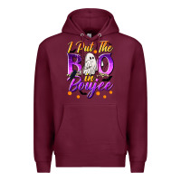 Burgundy I Put The Boo In Boujee Premium Hoodie - texasbilliewilder