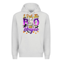 Dove Grey I Put The Boo In Boujee Premium Hoodie - texasbilliewilder