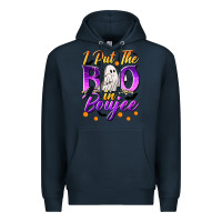 Navy I Put The Boo In Boujee Premium Hoodie - texasbilliewilder