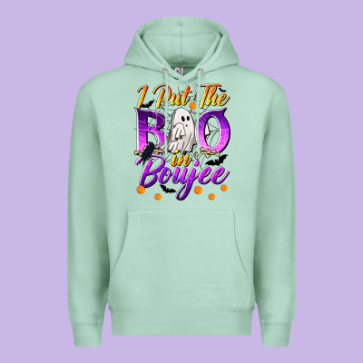 I Put The Boo In Boujee Premium Hoodie Designed By Texasbilliewilder