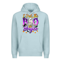 Blue Mist I Put The Boo In Boujee Premium Hoodie - texasbilliewilder