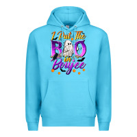 Ocean Blue I Put The Boo In Boujee Premium Hoodie - texasbilliewilder