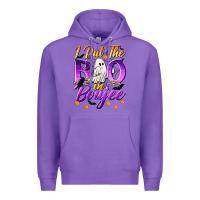 Purple I Put The Boo In Boujee Premium Hoodie - texasbilliewilder
