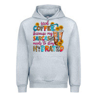 Heather Grey iced coffee because my sarcasm needs to stay hydra Urban Hoodie - Zillion Design Studio