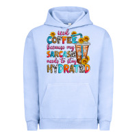 Pigment Grape Ice iced coffee because my sarcasm needs to stay hydra Urban Hoodie - Zillion Design Studio