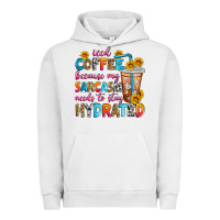 Pigment Lunar Rock iced coffee because my sarcasm needs to stay hydra Urban Hoodie - Zillion Design Studio