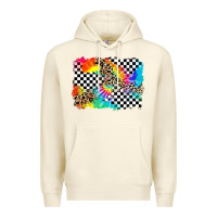 Sandshell race leopard tie dye background Premium Hoodie - Zillion Design Studio