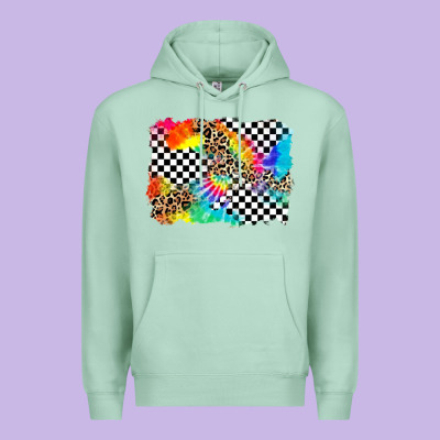 Race Leopard Tie Dye Background Premium Hoodie Designed By Zillion Design Studio