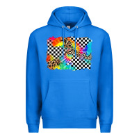 True Royal race leopard tie dye background Premium Hoodie - Zillion Design Studio
