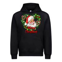 Black merry christmas santa Urban Hoodie - RanaPortraitStore