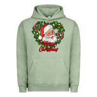 Pigment Oil Green merry christmas santa Urban Hoodie - RanaPortraitStore