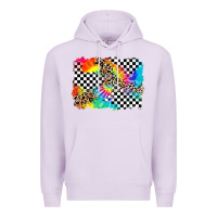 Lilac race leopard tie dye background Premium Hoodie - Zillion Design Studio