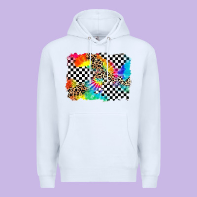 Race Leopard Tie Dye Background Premium Hoodie Designed By Zillion Design Studio