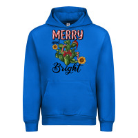 Cobalt merry and bright with cactus Urban Hoodie - RanaPortraitStore