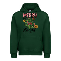 Forest Green merry and bright with cactus Urban Hoodie - RanaPortraitStore