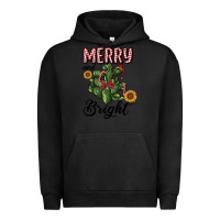 Pigment Black merry and bright with cactus Urban Hoodie - RanaPortraitStore