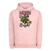 Pigment Salmon merry and bright with cactus Urban Hoodie - RanaPortraitStore