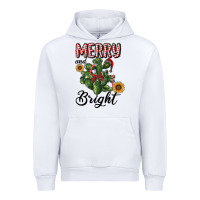 White merry and bright with cactus Urban Hoodie - RanaPortraitStore