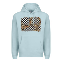 Blue Mist race leopard background Premium Hoodie - Zillion Design Studio