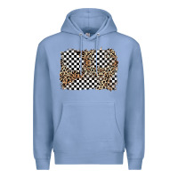 Colony Blue race leopard background Premium Hoodie - Zillion Design Studio
