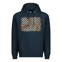 Navy race leopard background Premium Hoodie - Zillion Design Studio