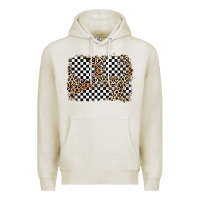 Oatmeal Heather race leopard background Premium Hoodie - Zillion Design Studio