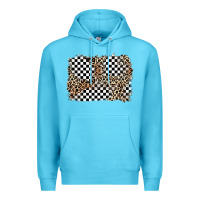 Ocean Blue race leopard background Premium Hoodie - Zillion Design Studio