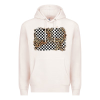 Pale Pink race leopard background Premium Hoodie - Zillion Design Studio