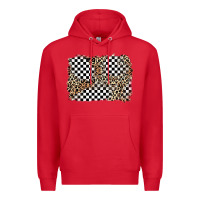 Red race leopard background Premium Hoodie - Zillion Design Studio