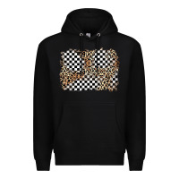 Black race leopard background Premium Hoodie - Zillion Design Studio