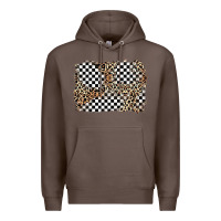 Coffee race leopard background Premium Hoodie - Zillion Design Studio