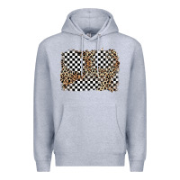 Heather Grey race leopard background Premium Hoodie - Zillion Design Studio