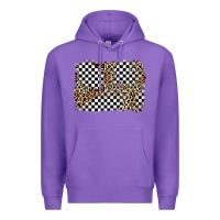 Purple race leopard background Premium Hoodie - Zillion Design Studio