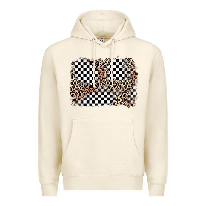 Race Leopard Background Premium Hoodie by Zillion Design Studio | Teevron