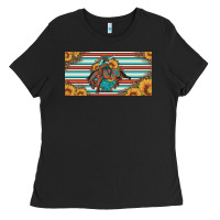 Bucking Bronco Aztec Shape License Plate Ladies Tee | Teevron