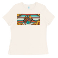 Bone bucking bronco aztec shape license plate Ladies Tee - Artiststas