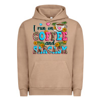 Pigment Burro i run on coffee and sarcasm Urban Hoodie - Zillion Design Studio
