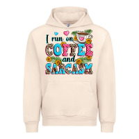 Sandshell i run on coffee and sarcasm Urban Hoodie - Zillion Design Studio